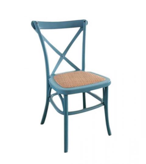 PP X Back Chairs Rattan Seat