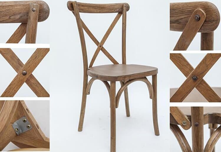 oak crossback dining chair
