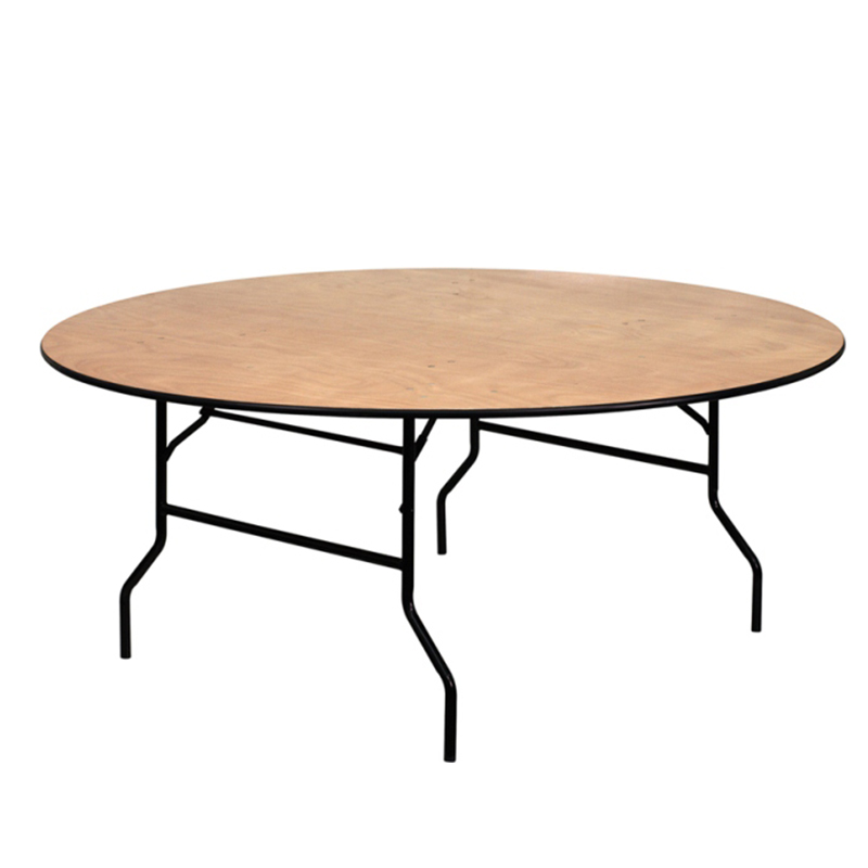 table for 2/4 folds flat Ex Event Hire 3ft round Wooden Tables dining tables 