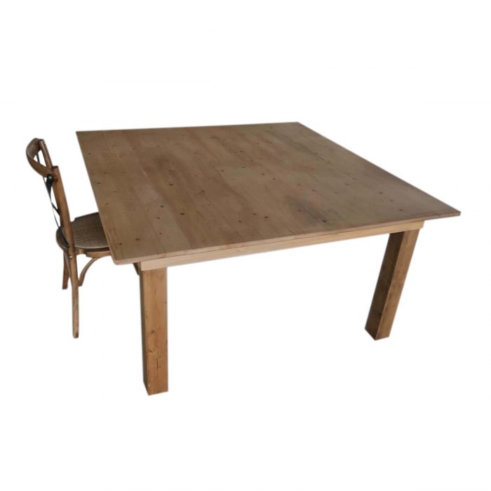 wood square dining table