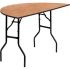 half round table