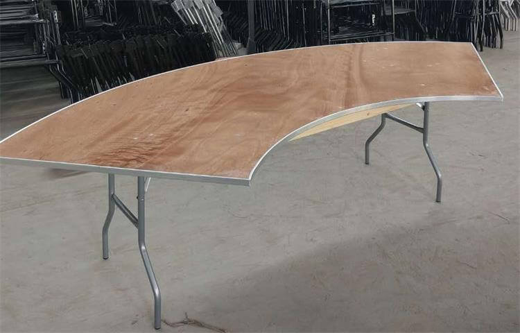 plywood folding Serpentine Banquet Table