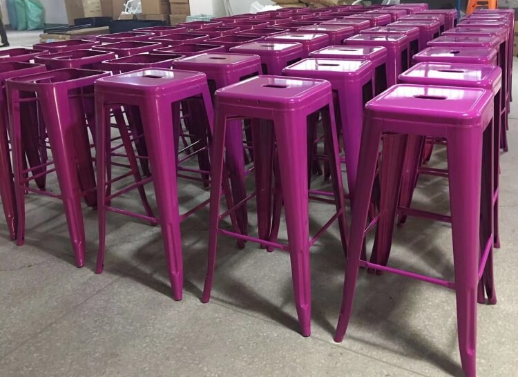 purple bar dining chair