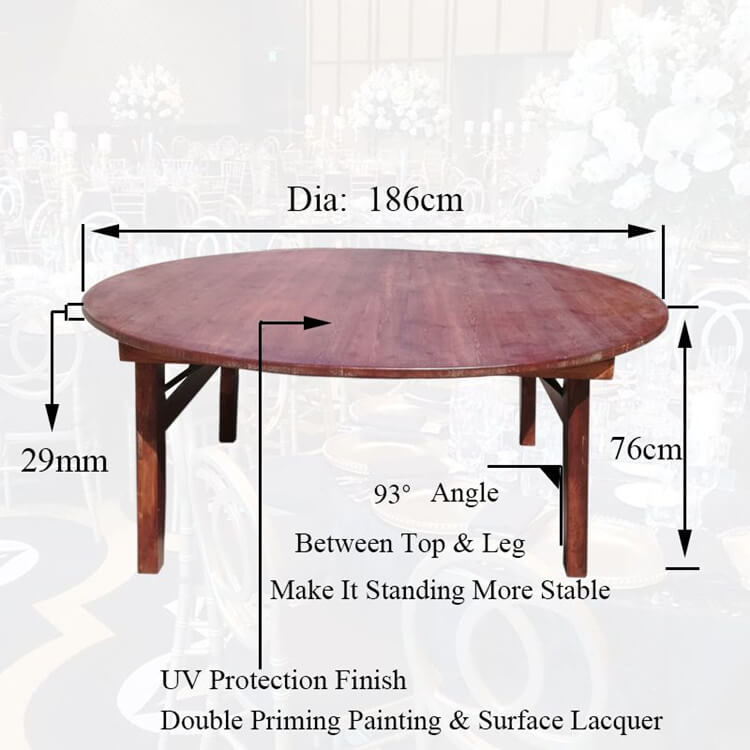 round farm table wood