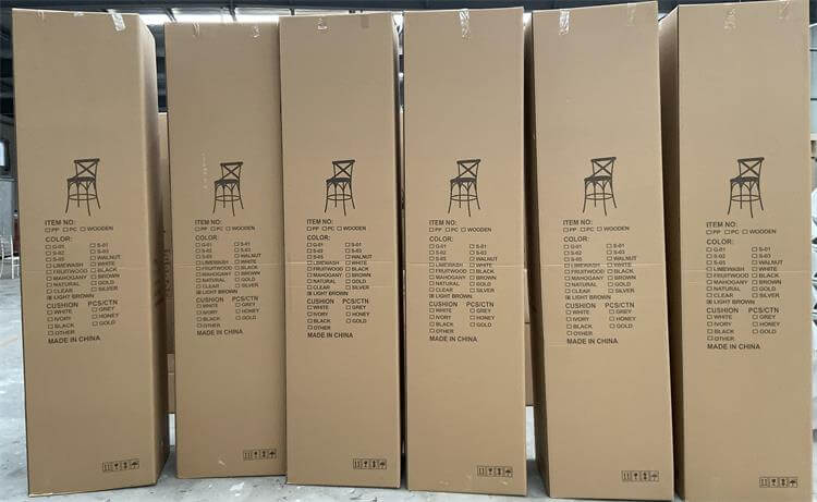 cartons for crossback barstool