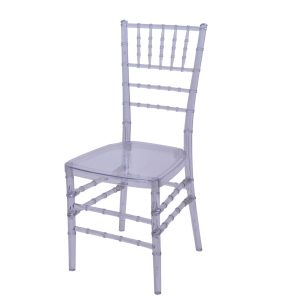 Clear resin chiavari chair