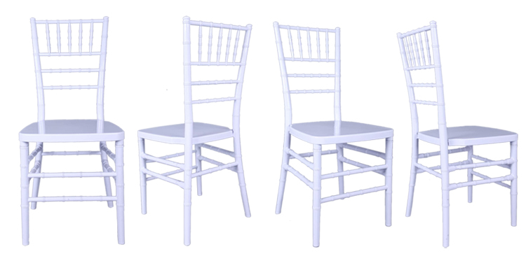resin chiavari chair white