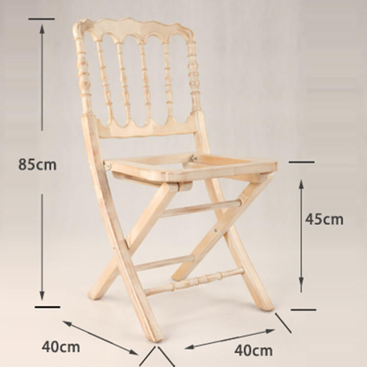 size folding napoleon chair