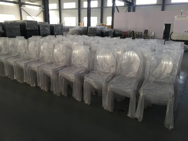 Clear ghost chairs