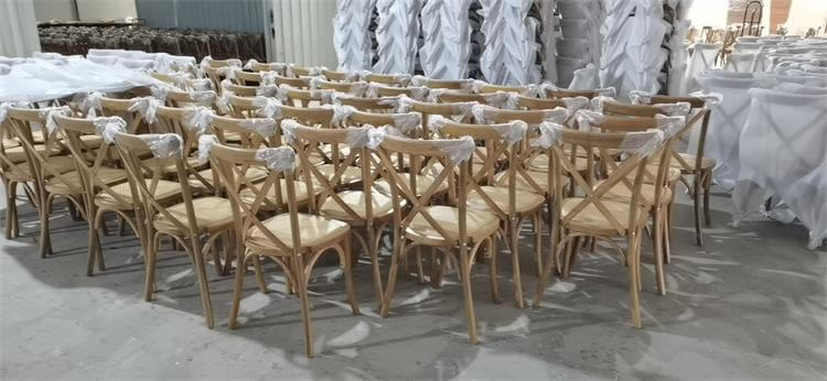 Pizza cross back chairs 