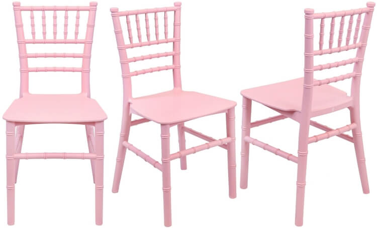 Pink Kids Resin Chiavari Chair