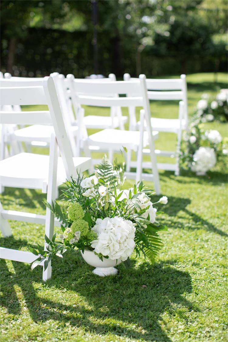 Wooden Slat Folding Chairs white