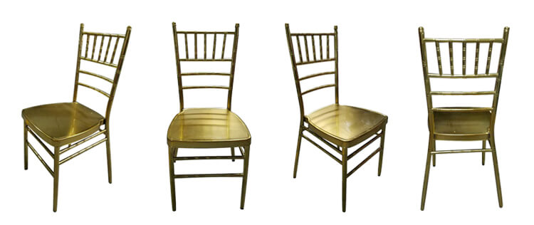 aluminum chiavari chairs gold