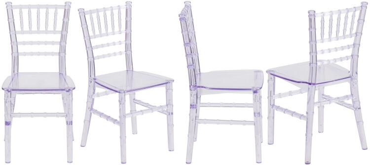 clear kids resin chiavari chair