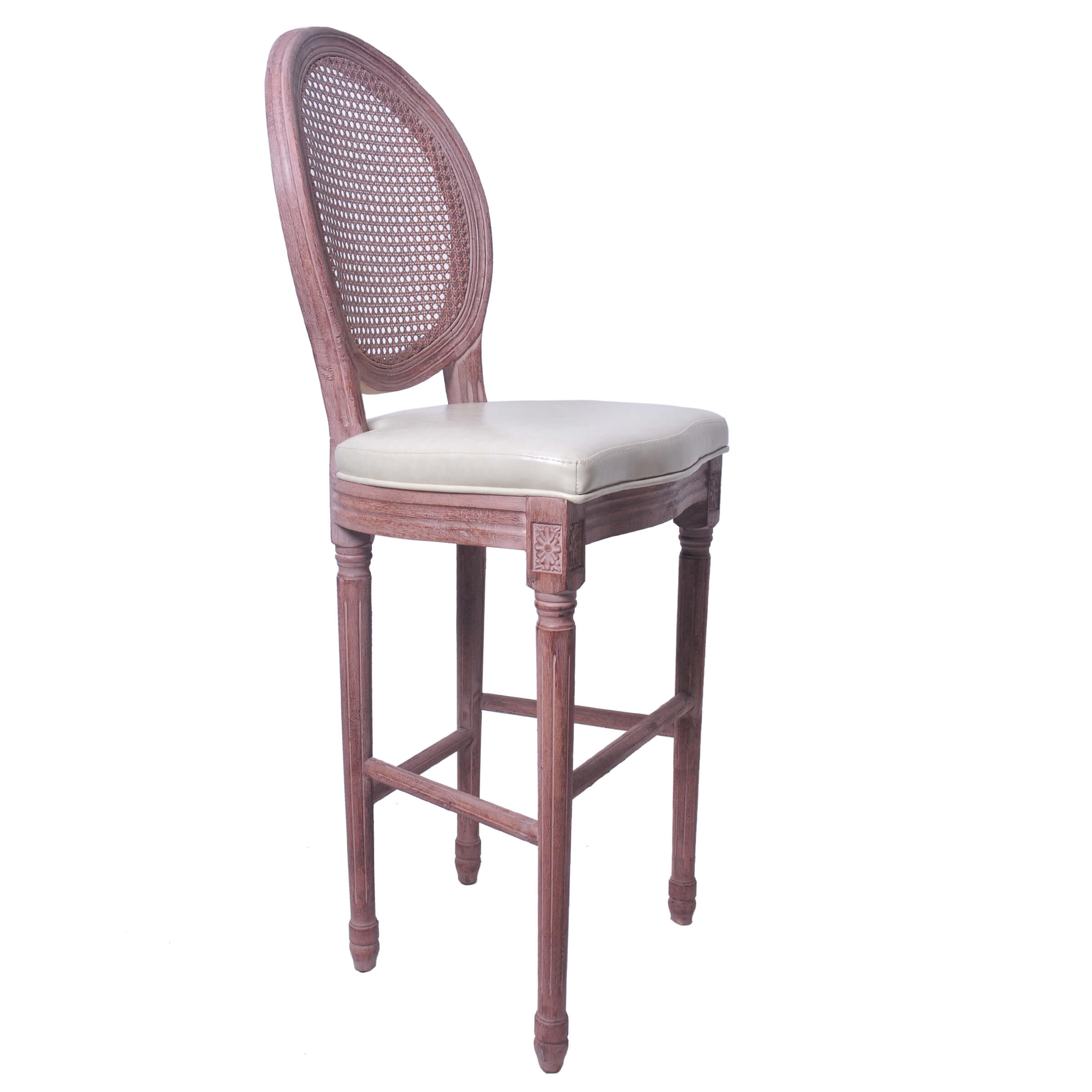Louis Bar Stools With Backs Supplier, French Cane Back Bar Stools
