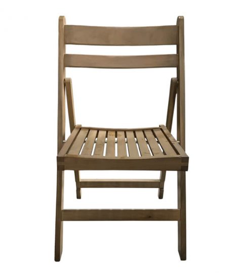 Wooden Slat Folding Chairs