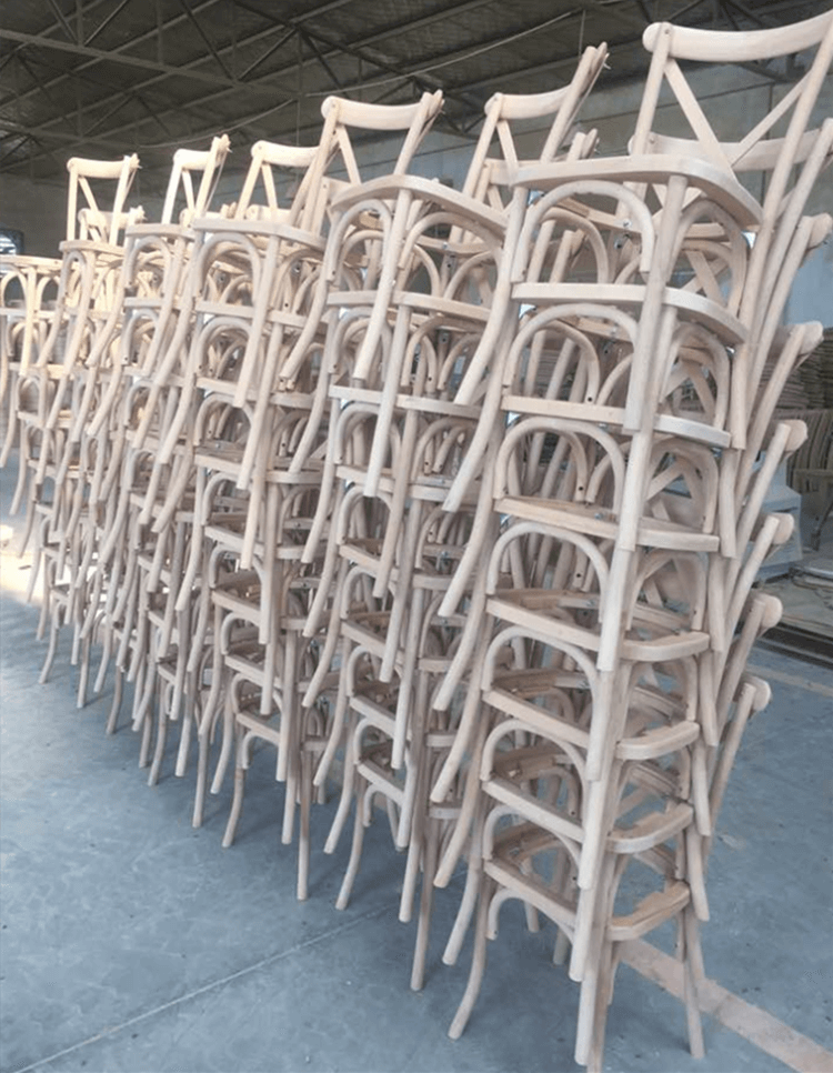 stackable crossback chair