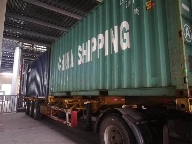 loading container of phoenix chairs