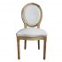leather back louis chair
