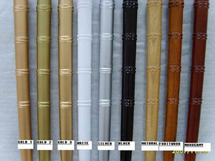 Color swatch of chiavari chairs