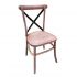 Metal X back Chair