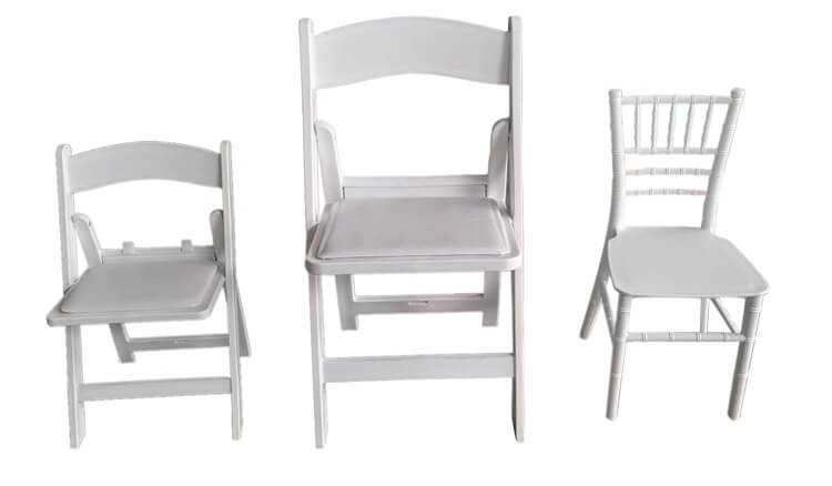 Compare size of folding chairs