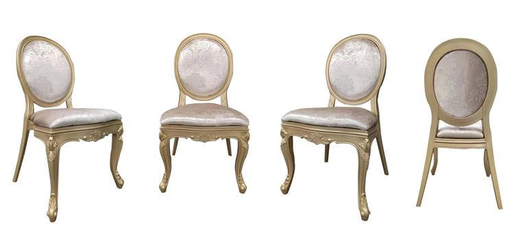 Golden resin Louis Chairs