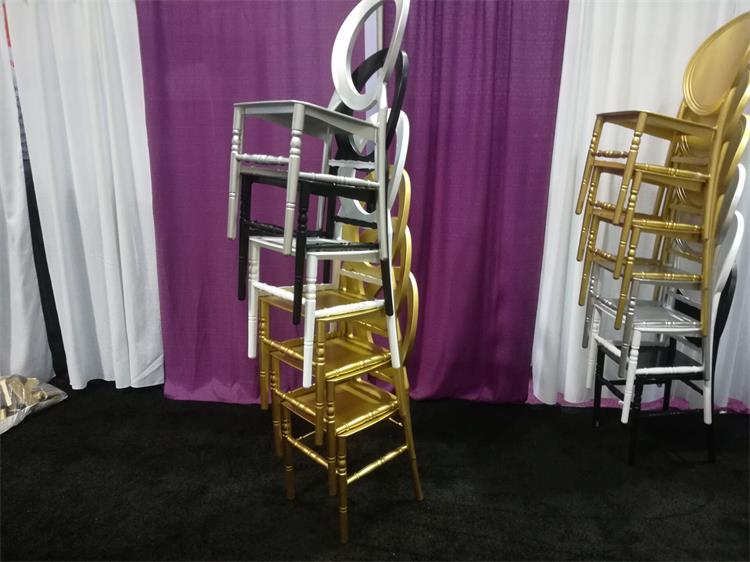 O back chiavari chair silver