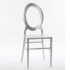 O back resin chair silver