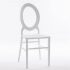 O back resin chair white