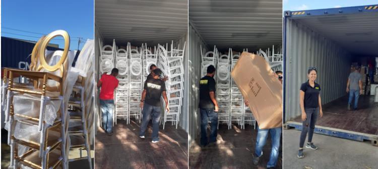 O chairs unloading