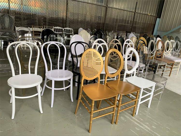 Gold O back chairs wholesale