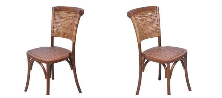 antique natural chairs