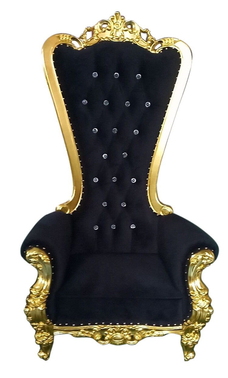 black royal chair