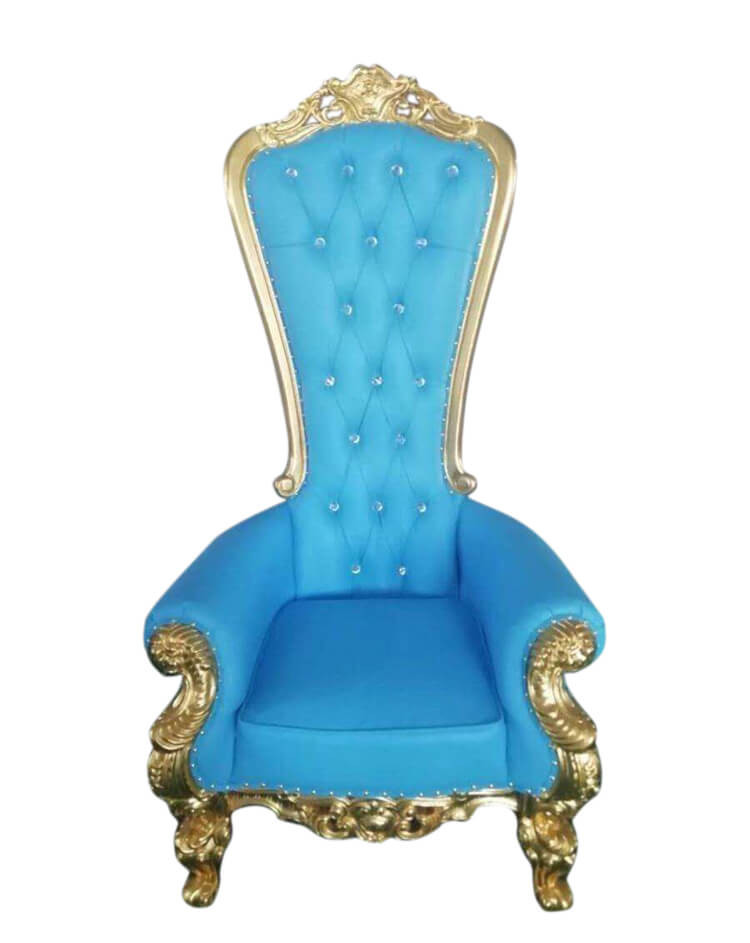 blue throne chairs