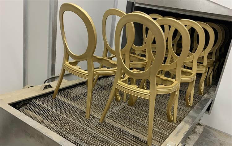 Resin King Louis Chair - Gold