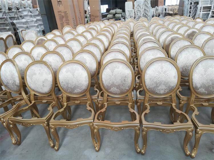 gold resin chairs