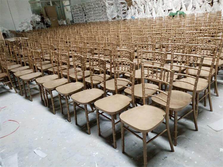 mass production of gold special UK chiavari chairs