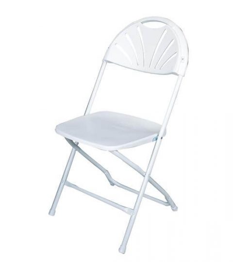 Fan Back Plastic Chair