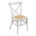 pp resin x-back chair with rattan