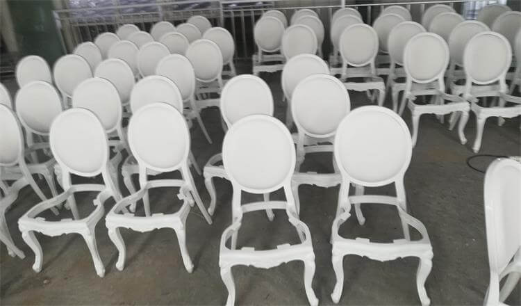 resin louis chairs white