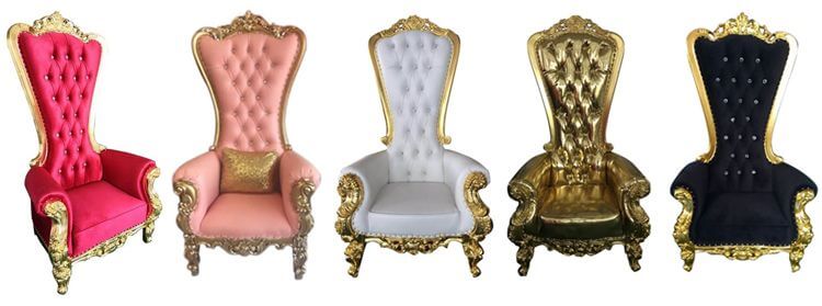 single seat throne chairs