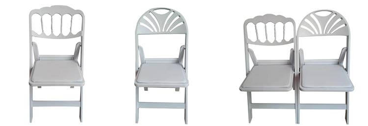 white fan back chairs