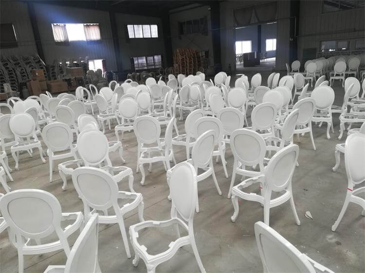 white resin louis chair factory