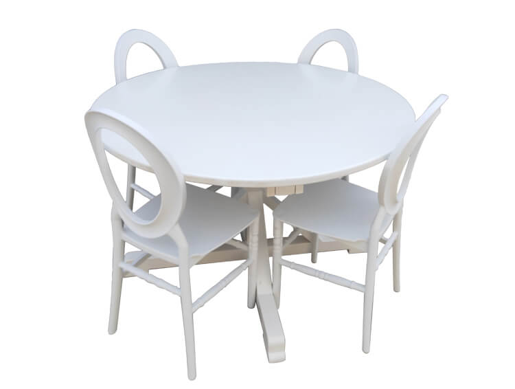 white Round Back Chairs Prices