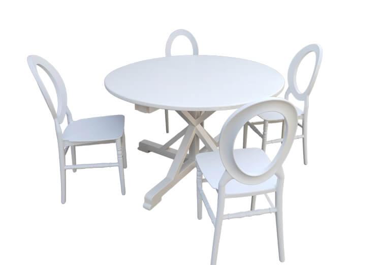 white Round Back Chairs Price