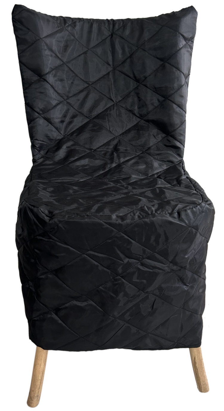 black chair covers