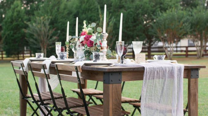 Wedding Farm Tables