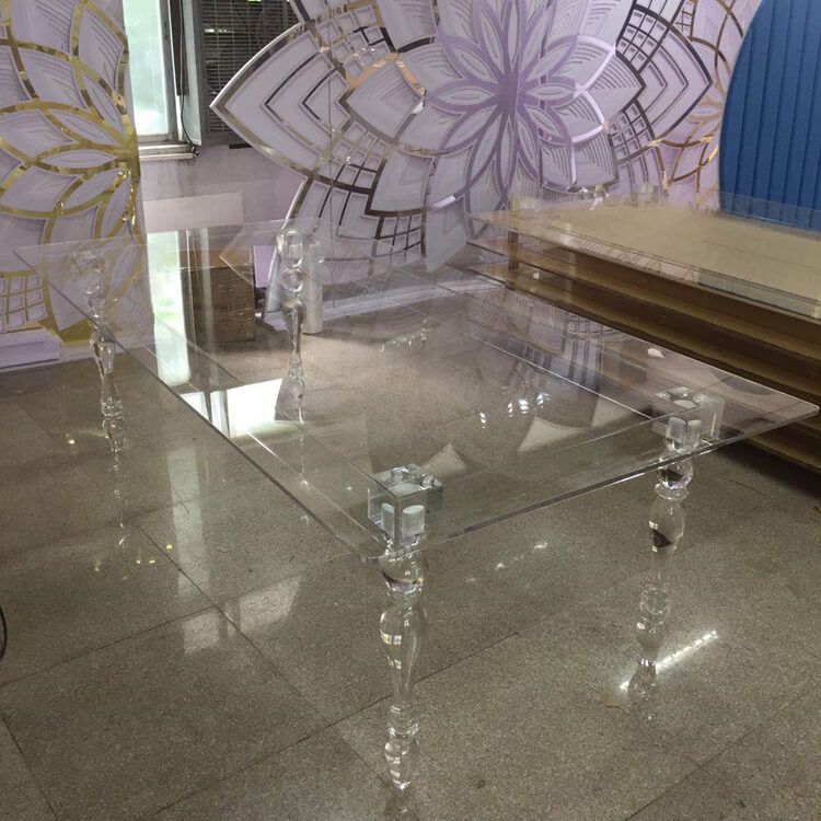 Acrylic Rectangle Dining Table