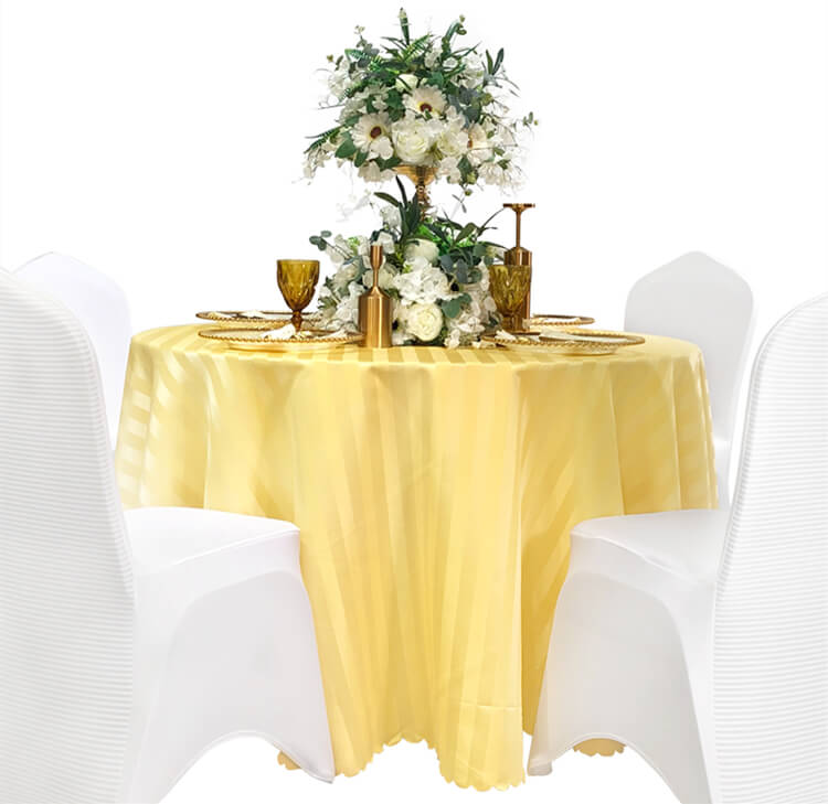 yellow table cover